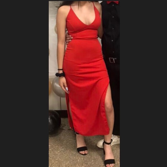 COPY - Forever 21 red dress - Picture 1 of 6